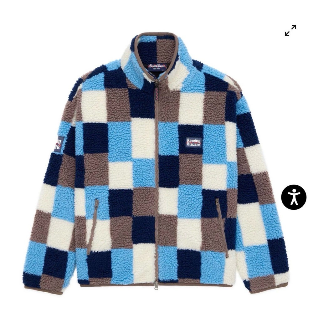 Rowing Blazers Patchwork Sherpa Jacket - image 1